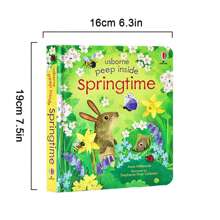 Lachilly 窥探海岸 | 深海 | 珊瑚礁 | 池塘 | 大海 | 春季主题纸板书 - Usborne 翻翻书 | 互动教育书籍 | 3D 翻页图画书，适合 3-6 岁幼儿，适合初级阅读者 | 学前启蒙幼儿书籍 | 睡前阅读游戏