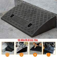 Wheelchair And Pet Ramp Portable Car Ramps - Heavy Duty 19.7" X 10.6" X 5" Threshold Ramp, Non-Slip Lightweight Aluminum Portable Assistive Device For Outdoor Use - Black - View 1
