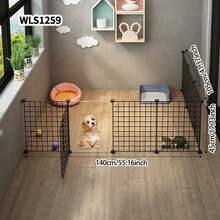 Foldable Dog Fence For Small/Medium Dogs, Indoor Pet Playpen, Puppy/Kitten Cage, Rabbit Hutch - Multicolor - View 5