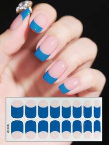 1 Sheet/Set Of Fully Wrapped Classic French Nail Art Stickers With Waterproof And Self-Adhesive Nail Decoration Stickers That Can Be Used For Daily Work
