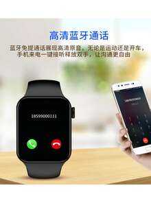 Smart Watch Fit 3 Pantalla Amoled Reloj Inteligente Con 3 Correas Sport Gym, Notifcaciones, llamadas, Desportes, Elegante Sofisticado, - Negro - Ver 6