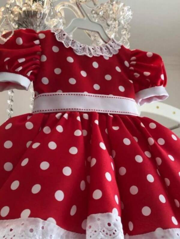 Vestido Junino Cerejinha Xadrez Festa Junina