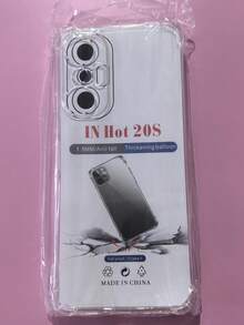 1 pieza Funda transparente anti-caída de cuatro esquinas, adecuada para teléfonos inteligentes de la serie /INFINIX/, funda de teléfono transparente anti-caída de cuatro esquinas, funda de teléfono, cubierta protectora de teléfono, carcasa de teléfono, funda de teléfono, funda de teléfono anti-caída, funda de teléfono transparente, funda de teléfono minimalista, funda de teléfono de unicolor, funda de teléfono transparente, funda de teléfono TPU anti-caída (anti-caída de grado militar)