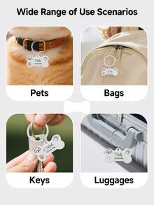 Ayotu 定制防走失宠物狗身份牌、定制宠物猫咪姓名牌、定制刻字手机姓名牌、猫咪身份牌、合金吊坠狗项圈、猫项圈、宠物完美礼物、装饰性强、刻字、时尚、多彩、复古、可爱、简约、萌趣、定制、独特、个性化宠物、适合周年纪念、生日礼物、圣诞礼物、旅行收纳用品、《爱宠大机密》 - 彩色 - 查看 4