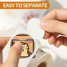 500pcs/Roll Cute Bear Stickers For Kids Reward, Sticker Sheets For Scrapbooking, Laptop, Water Bottle, Notebook, Phone Case, Luggage, Fridge, Computer, Handmade DIY, Waterproof, Removable, Non-Adhesive - Multicolor - View 5