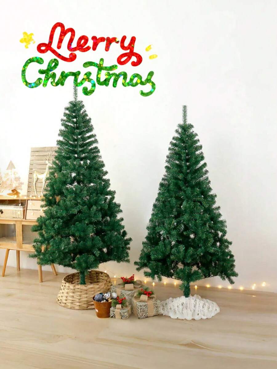 1棵60厘米人造迷你圣诞树 - 蓬松针叶圣诞树，家居节日装饰，节日场景布置，人造植物装饰，家居装饰，圣诞装饰，房间装饰 - 綠色 - 查看 1