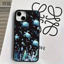 Funda protectora para phone con orificios grandes, diseño de algas marinas verdes, compatible con phone 16 Pro, 16, 15 Pro, 14, 14 Plus/14 Pro, 13, 13 Pro, 12 Pro y 11/11 Pro. Regalos para cumpleaños y celebraciones. - Blanco - Ver 3