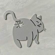 POKOJA LAND 猫屁股面包夹 - 3D打印趣味厨房工具，塑料袋夹，可爱动物收纳配件，创意家居装饰礼物，轻巧设计，宠物爱好者必备 - 彩色 - 查看 12