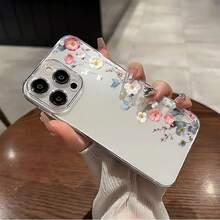 Transparent Colorful Flower Pattern UV Printed Protective Phone Case For Apple  16, 15, 14, 13, 12, 11, XS, XR, X, 8, 7 Mini Plus Pro Max Series, Halloween Gift, Easter Gift, Girlfriend, Boyfriend, Friends Or YourselfSuitable For  17 Air - 無色 - 查看 4