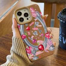 Funda para móvil con diseño de lazo decorativo. Compatible con phone 11 Pro, 13, 15 Plus, 16, 14, XS y 12. Color marrón. Suave y sencillo. - Colores mixtos 1 - Ver 4