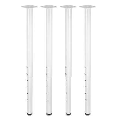 Table Legs Adjustable Desk Legs 60-100cm – Set Of 4, Heavy Duty Metal Breakfast Bar Legs, Height Adjustable Furniture Legs For DIY Table, Home, Office