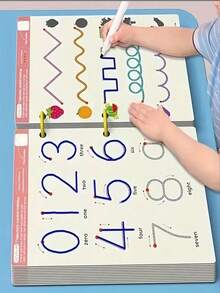 32 Pages Writing & Drawing Set, Back To School Supplies, Calligraphy Book Set, Erasable Pens & Refills, Educational Drawing & Pen Control Practice Notebook, Essential For Learning (Accessory Colors Random) - Multicolor - View 2