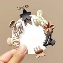 10/20/30 chiếc kẹp tóc đuôi ngựa cao, kẹp tóc cố định, đầu viên thịt, kẹp gắp, mẫu mới 2025 dành cho nữ, kẹp bí ngô, băng đô kẹp nhỏ, sau đầu - Nhiều màu - Xem 6