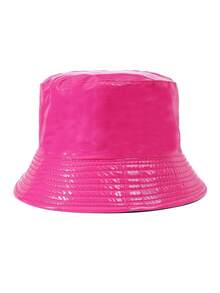 1 pieza Sombrero de cubo de unicolor para mujer, gorra para senderismo con protección UV, ajustable, accesorio de moda para viajes diarios, playa, festivales - sombrero de cubo - Ver 13