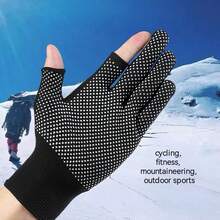 Special Gloves For Men And Women Working, Two, Three, Five Fingers, Work, Wear-Resistant, Non-Slip, Riding Durable And Lengthened - Black - View 8
