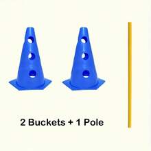 Dog Agility Cone Set, Available In 1/2/3/4/5 Packs, Adjustable Height Training Equipment, Dog Agility Obstacle Course Set, Outdoor Training & Games Essential, Great For Halloween, Thanksgiving, Christmas