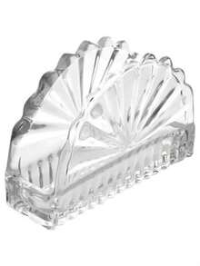 Glass Napkin Holder L'Hermitage Crystal Brazilia Egypt Fan - 無色 - 查看 5