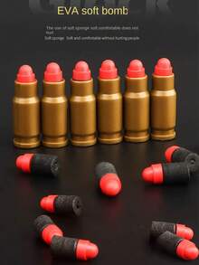 1911 Manual Soft Bullet Toy Gun For Teenagers, Includes 10 Soft Bullets And 8 Shells, Provides Shooting Learning Game, Handgun Model, Birthday Gift (This Product Has Two Options: With Text And Without Text, Randomly Shipped; Some Accessory Colors Are Randomly Shipped; The Size Is Manually Measured And May Have Deviations) - Multicolor - View 8