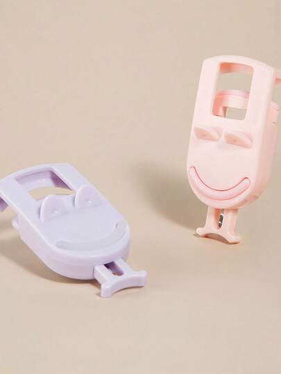 1pc Plastic Eyelash Curler, Non-Curling, Portable Mini Press-Style Eyelash Curler, Eyelash Curler, Mini Eyelash Curler, Made Of ABS New Material, Localized Curling Eyelash Curler, Portable, With Silicone Pad, Beauty Tool, Suitable For Beginners, Mini Portable Eyelash Curler, Long-Lasting Curling, Suitable For Beginners, Comes With Replacement Rubber Pad, Essential Makeup Eyelash Magic Tool