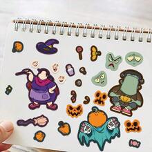 SCXXBSW 8 Styles Of Toy Puzzle Stickers, Original Halloween "Make A Face" Stickers, Handicraft Cartoon Stickers​ - Multicolor - View 5