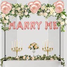 Over The Table Rod Stand With Clamps Black 31"-110"Length Adjustable Metal Table Arch Hanging Rod Stand For Party Wedding Anniversary Christmas Decoration - màu đen - Xem 7
