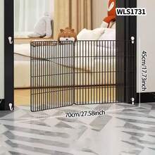 Pet Gate Fence Isolation Door Barrier Dog Fence Blocking Board Anti-Dog Indoor Dog Barrier Stair Railing Teddy Fence - Multicolor - View 1