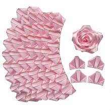 100 片闪闪发亮的金色装饰丝带花瓣 - 优质 DIY 花卉工艺用品 - 金边手工缎带丝绸花瓣套件半成品，非常适合 DIY 制作永恒玫瑰花束 - 金邊手工花瓣 - 查看 6