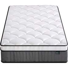 Colchón 90x190 – Altura 15 – Muelles Ensacados y Espuma Viscoelástica – Colchón de Alta Transpirabilidad – óptimo para un Sueño Reparador - Altura 25cm - Ver 10