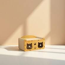 1-Pack 2-In-1 Cat Scratcher & Bed - Durable Corrugated Cardboard, Double-Decker Design For All-Season Use (Cat Accessories) - Multicolor - View 7