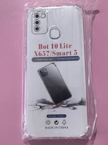 1 pieza Funda transparente anti-caída de cuatro esquinas, adecuada para teléfonos inteligentes de la serie /INFINIX/, funda de teléfono transparente anti-caída de cuatro esquinas, funda de teléfono, cubierta protectora de teléfono, carcasa de teléfono, funda de teléfono, funda de teléfono anti-caída, funda de teléfono transparente, funda de teléfono minimalista, funda de teléfono de unicolor, funda de teléfono transparente, funda de teléfono TPU anti-caída (anti-caída de grado militar)