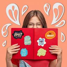 100 Pcs/25 Pcs Motivational Sticker Pack, Water Bottle Vinyl Decal Stickers, Motivational Stickers For Diaries, Laptops, Notebooks, Phone Cases, Home Decor, Back To School Room Decor, School Supplies, Perfect For Classmates, Friends, Suitable For Christmas And Other Holiday Gifts Bedroom Decor Kitchen Decor Wall Sticker Wall Decor