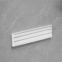 1 pieza Soporte magnético para toallas/paños de cocina montado en el lateral del refrigerador, rotatorio y plegable, con múltiples barras de almacenamiento - Multicolor - Ver 3