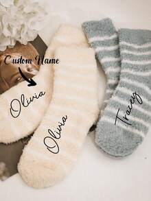 Customized Name Socks, Custom Socks For Men And Women, Personalized Pattern Socks, Photo Socks, Custom Socks For Dads, Custom Father's Day Gifts, Plush Socks, Bridesmaid Socks, Bridesmaid Proposal Gifts