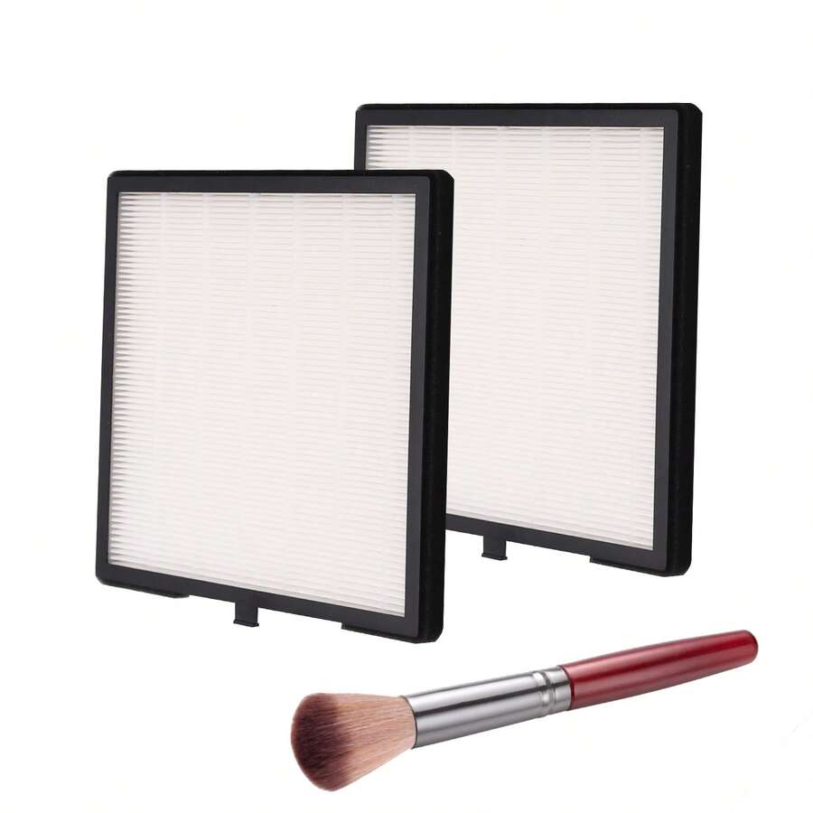 ibubu Nail Dust Collector Filter 2 Pack Nail Dust Suction Collector Replacement Filter With Nail Dust Brush For Electric Nail Dust Collector Machine Nail Salon Dust Extractor - trắng - Xem 1