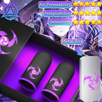 Bao tay siêu mỏng, thoáng khí, bền bỉ 24 giờ dành cho chơi game trên thiết bị di động: Chống mồ hôi, chống trượt, găng tay cảm ứng độ nhạy cao, phù hợp cho game thủ