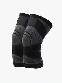 1/2pcs Compression Nylon Strap Knee Pads, Shock Absorption Bandage For Outdoor Hiking, Cycling, Football, Basketball, Running, Breathable Wrap-Around Non-Slip Knee Protector - Multicolor - View 9