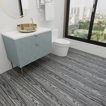 1 Roll Artyuan Gray Wood Grain Self-Adhesive Floor Sticker, Waterproof Vinyl Floor Decorative Sticker For Home Decor - Grey - View 17