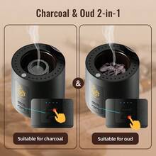 Charcoal Oud 2-In-1 Electric Incense Burner Type-C Portable Burner Aoma Diffuser For Car - Multicolor - View 8