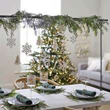 Over The Table Rod Stand With Clamps Black 31"-110"Length Adjustable Metal Table Arch Hanging Rod Stand For Party Wedding Anniversary Christmas Decoration - màu đen - Xem 3