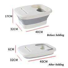 Portable Collapsible Foot Spa With Massaging Feature Foot Bath Suitable For Family Spa Pedicure
