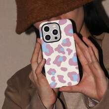 Funda para teléfono (1 unidad) con estampado único de leopardo y flores en 360°. Diseño 2 en 1 bonito y minimalista. Resistente a caídas y golpes. Cobertura total. Compatible con phone 16 Pro/16 Pro Plus/16/15/14/13/12/11. ¡Ideal para las fiestas! - Blanco 3 - Ver 3
