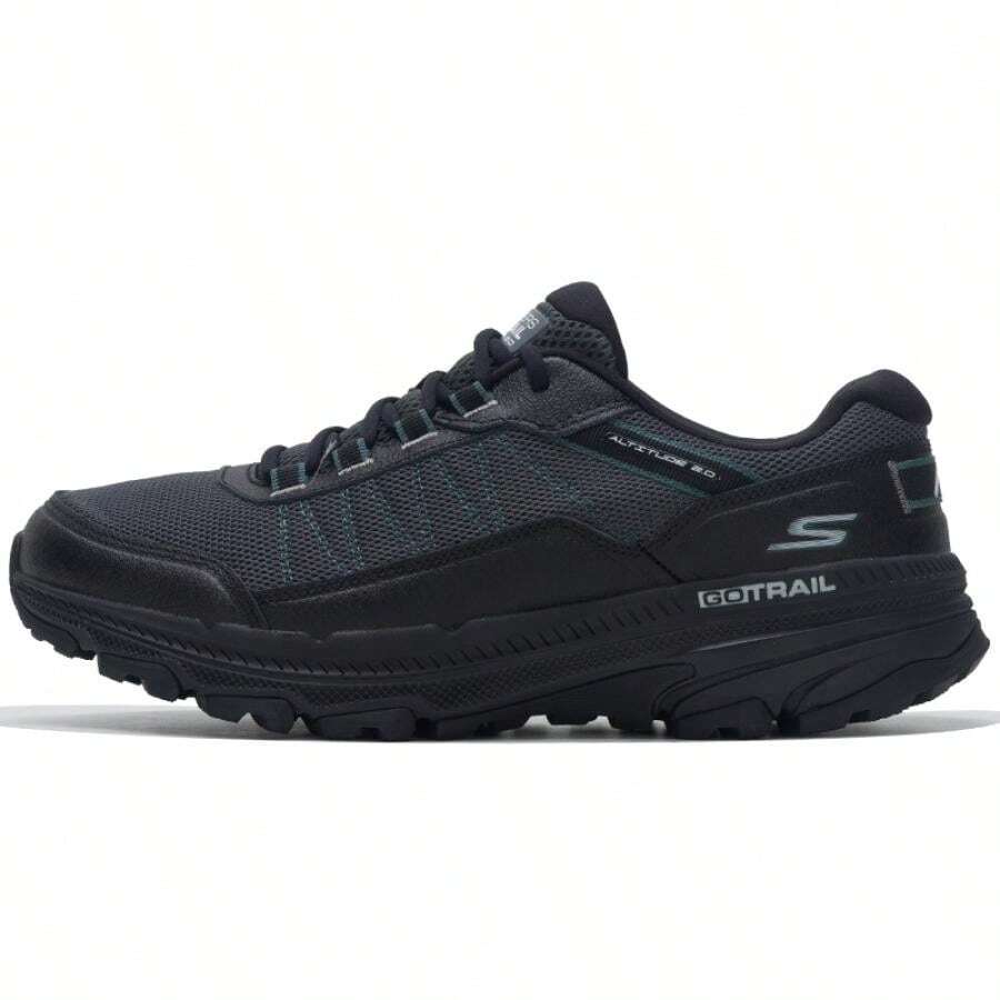 Skechers GORUN TRAIL ALTITUDE 2.0 男士户外跑鞋,减震,通勤,运动,公路跑 220756-BKCC - 黑色/炭灰色 - 查看 1