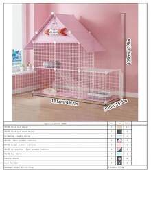 2-Tier Indoor Cat House With Litter Box, Spacious Cat Condo For Short Hair Cats - Multicolor - View 15