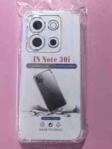 1 pieza Funda transparente anti-caída de cuatro esquinas, adecuada para teléfonos inteligentes de la serie /INFINIX/, funda de teléfono transparente anti-caída de cuatro esquinas, funda de teléfono, cubierta protectora de teléfono, carcasa de teléfono, funda de teléfono, funda de teléfono anti-caída, funda de teléfono transparente, funda de teléfono minimalista, funda de teléfono de unicolor, funda de teléfono transparente, funda de teléfono TPU anti-caída (anti-caída de grado militar)