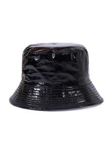 1 pieza Sombrero de cubo de unicolor para mujer, gorra para senderismo con protección UV, ajustable, accesorio de moda para viajes diarios, playa, festivales - sombrero de cubo - Ver 29
