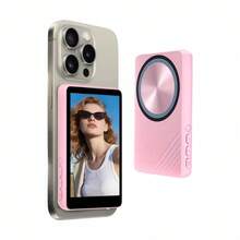 New Upgraded Magnetic Vlog Display, Chargeable Magnetic Phone Selfie Screen | 36V Dual Power Supply (Battery/USB), Compatible With IOS And Android Phones | Suitable For Live Streaming, Content Creation And Selfie