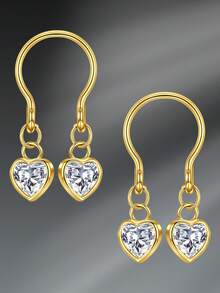 CIZME 2 Pcs/Set Sexy Stainless Steel Heart Star Adjustable Fake Nipple Rings Non-Piercing Nipple Rings Dangle Faux Nipple Rings Nipple Faux Nipple Rings Non Piercing Nipple Jewelry Faux Piercing Jewelry For Women For Daily Decoration - Fake Nipple Ring - View 17