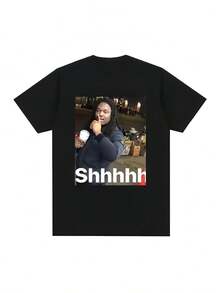 Graphic T-Shirt Shhhhh Slayworld Twizzy Rich KanKan Graphic T-Shirts Women Short Sleeve T Shirtx - màu đen - Xem 1