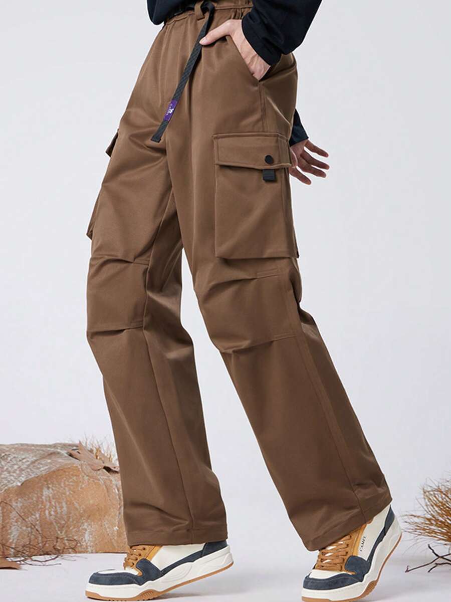 CAMEL CROWN Mono casual para hombre de uso exterior, ropa deportiva de corte holgado, impermeable, adecuado para otoño - Birch Brown - Ver 1