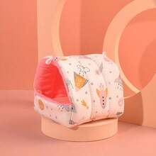 Lồng mini dễ thương hình thỏ sóc thảm cotton ấm áp mùa đông cho chuột lang nhà cho chuột hamster giường ngủ cho thú cưng nhỏ lồng treo - Nhiều màu - Xem 9